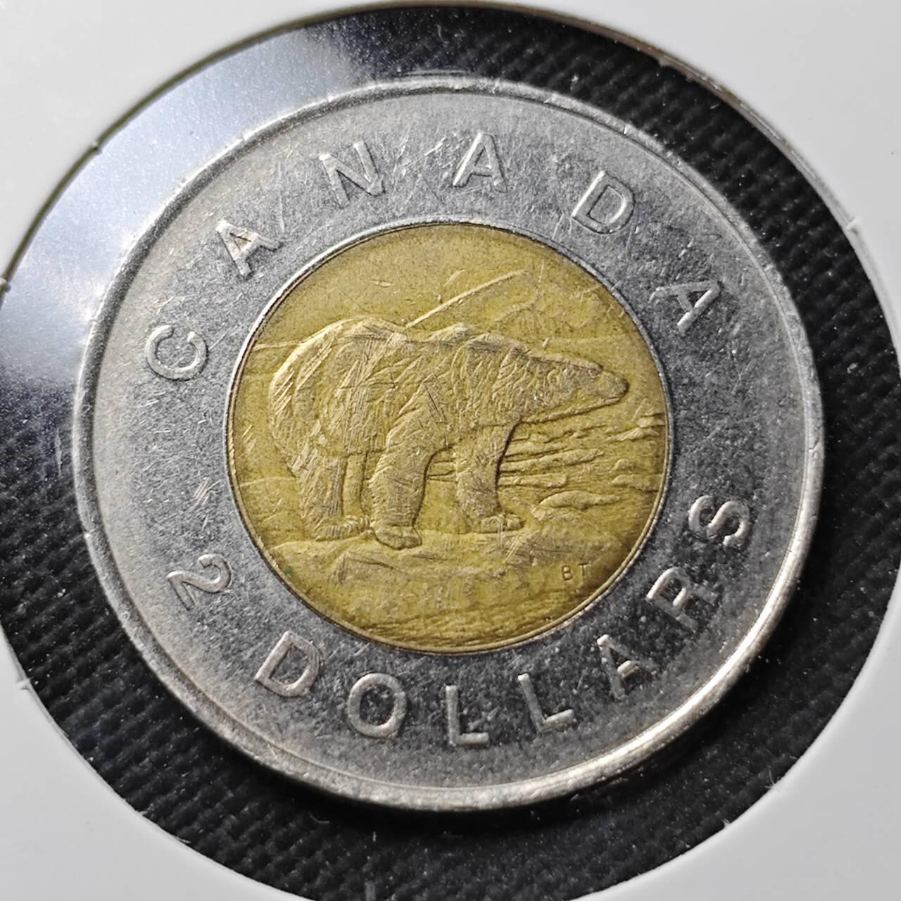 KK钱币收藏小铺  第373场  2月预留时间 周末发货   加拿大2元