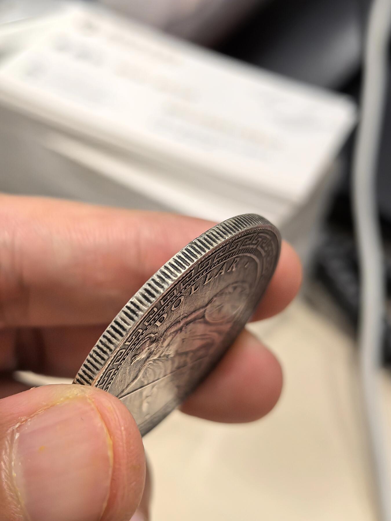 博洋堂世界钱币拍卖第147期（全场包邮） 站洋1910B一元 原味老包浆 通货美品