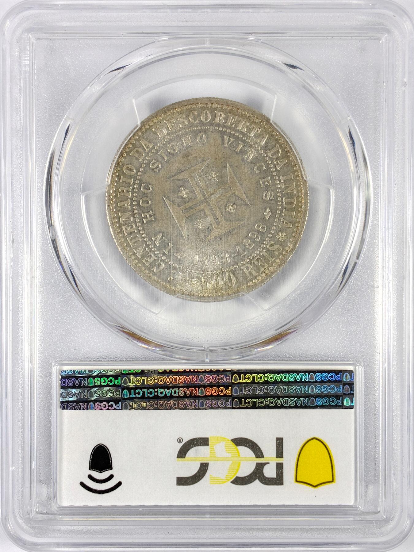 【雨安】【世界币章116期-评级币专场】2025-11-22 周六 19:30 保真【直播拍卖】 [评级欧洲] Portugal 葡萄牙 Kingdom 十进制 发现印度 0500里斯 KM#538 1898年  PCGS-MS65