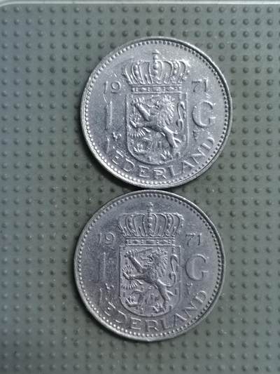 2025年第121场各国散币拍卖（总第121场） - 荷兰1971年1盾2枚