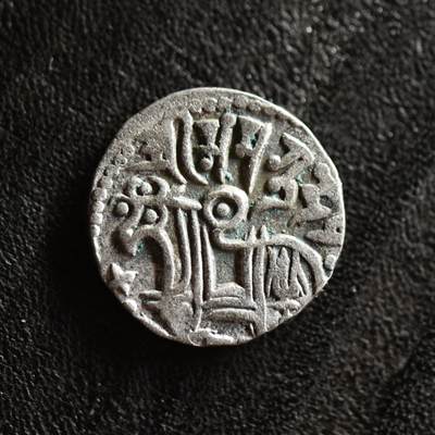 【良泉】第41期【自动场】11月27日晚19.30点开拍！86组，西方古代钱币专场 - 公元850-970年【萨希王朝】萨曼塔·提婆【喀布尔地方版】骑士银币，3.3克