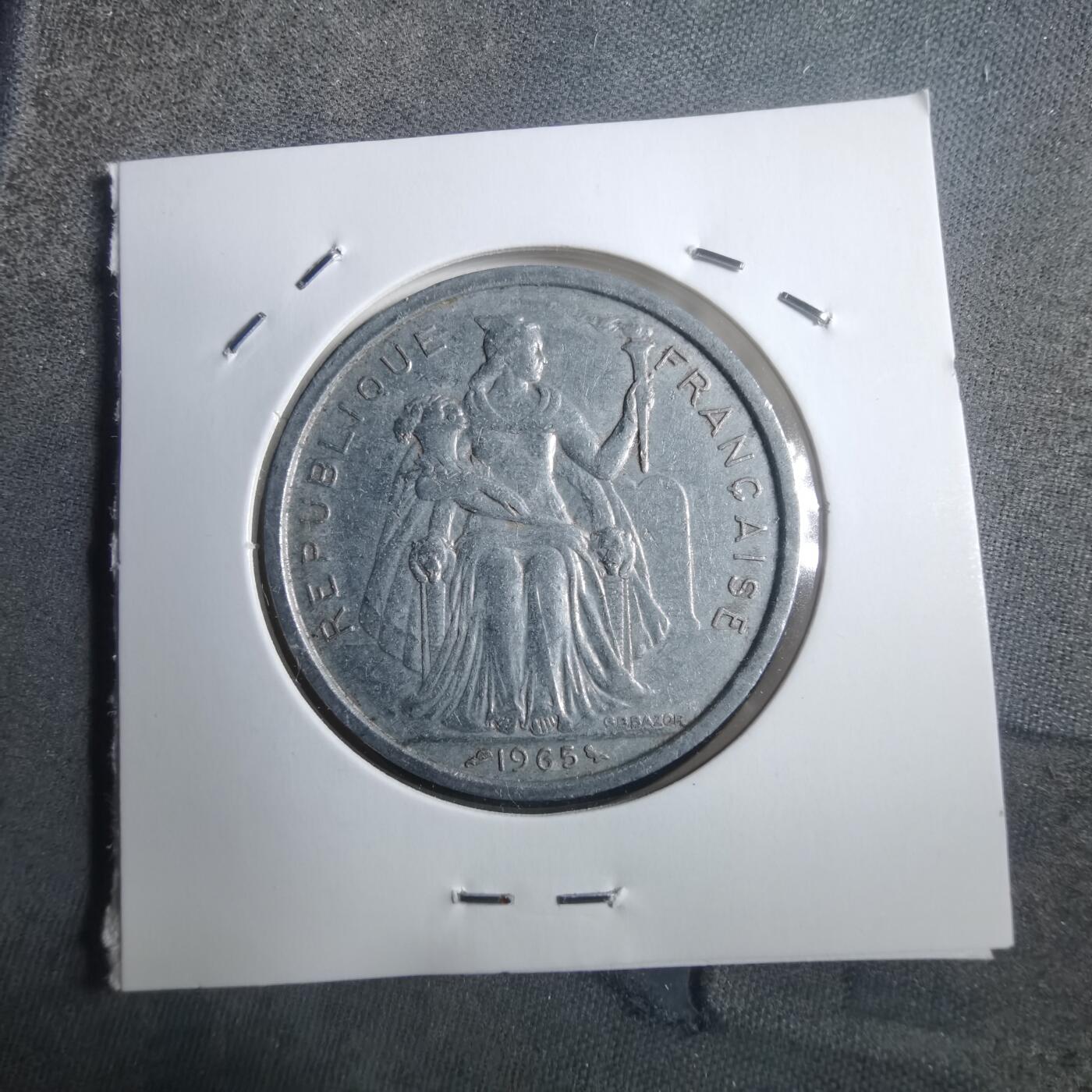 沼泽如烟--第907场 法属波利尼西亚1965年5法郎