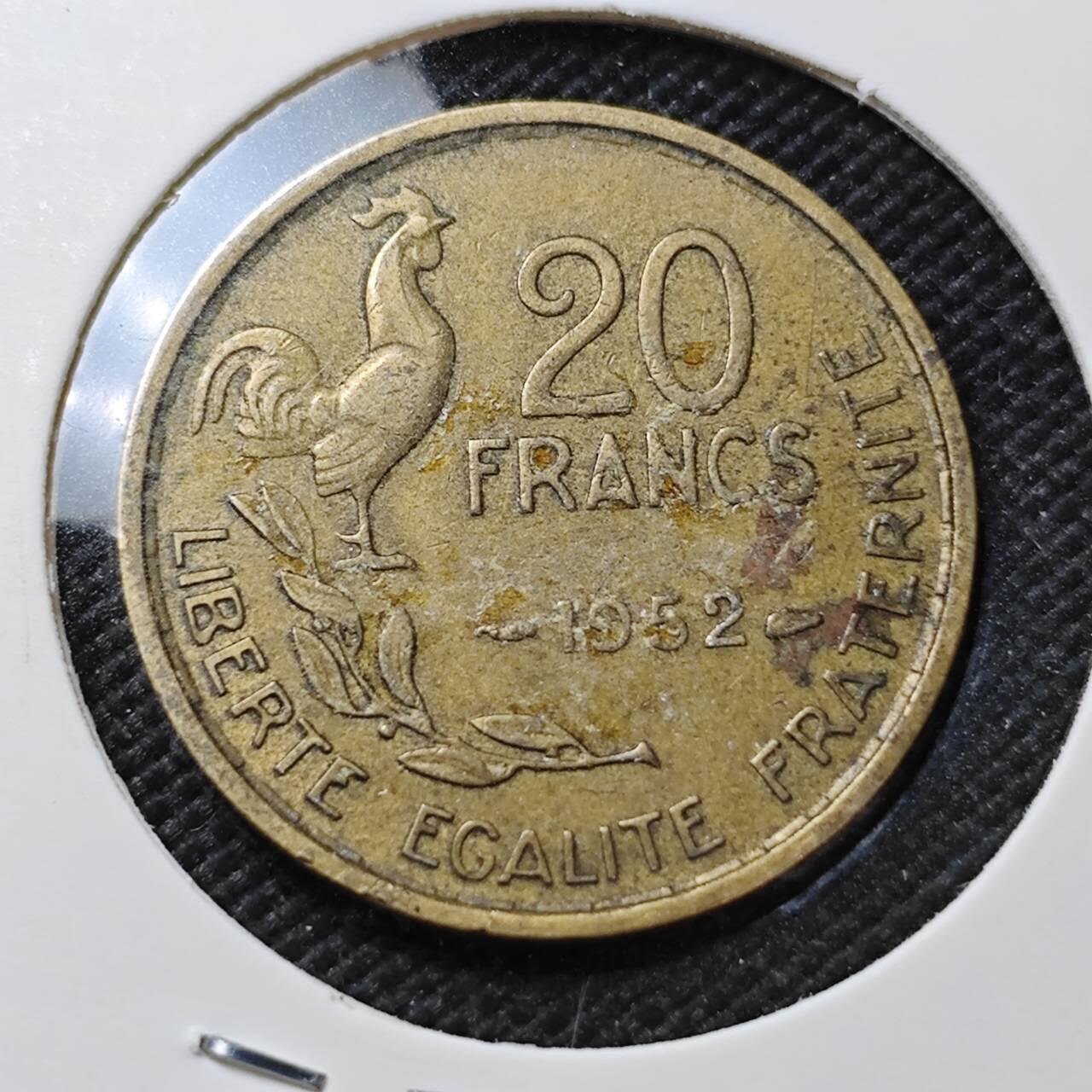 KK钱币收藏小铺  第373场  2月预留时间 周末发货  法国20法郎