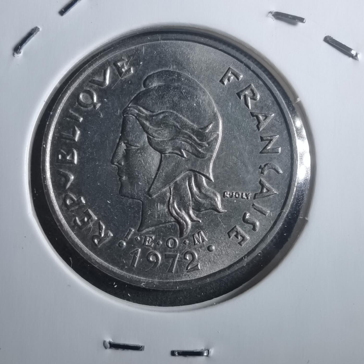 沼泽如烟--第907场 法属波利尼西亚1972年10法郎