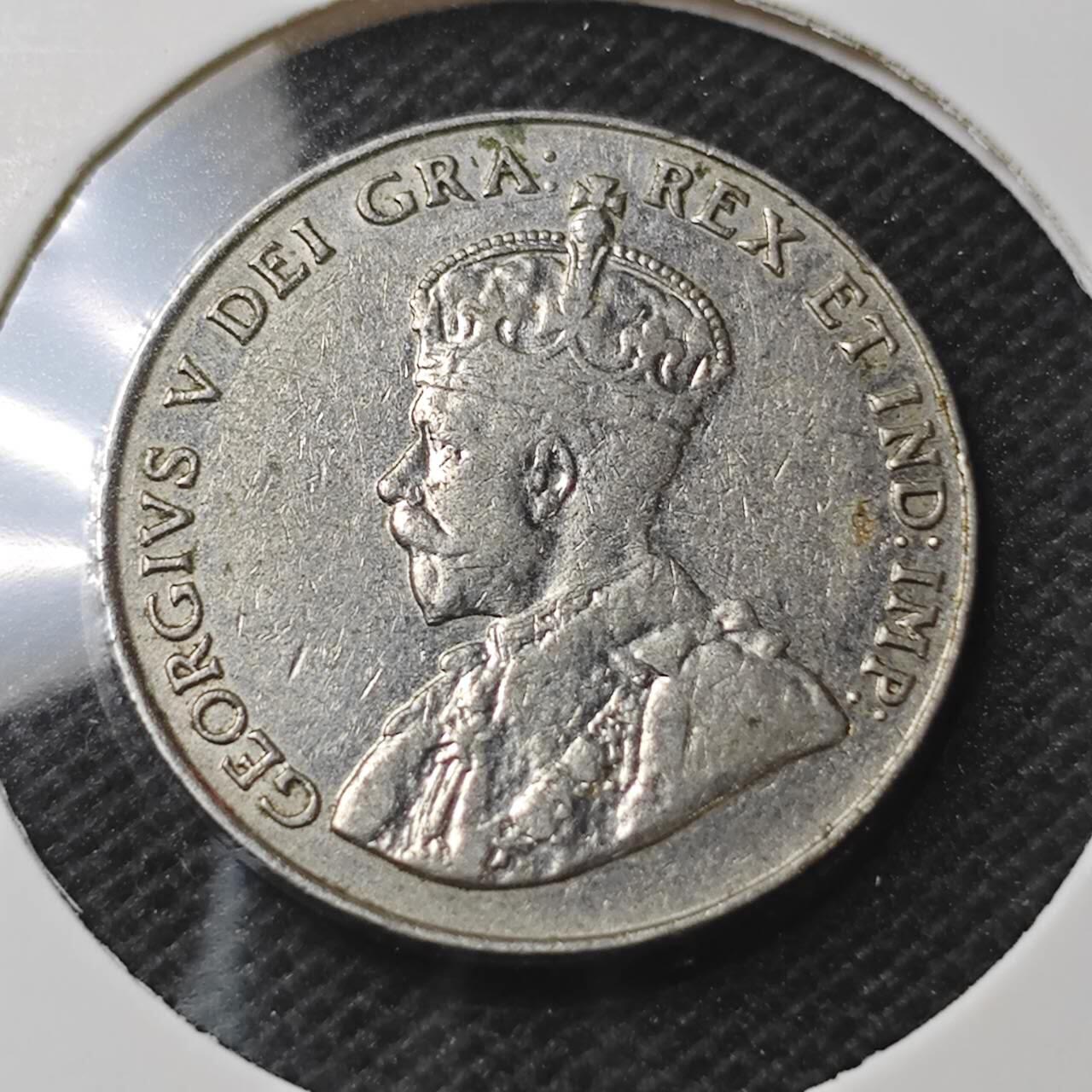 KK钱币收藏小铺  第374场  2月预留时间 周末发货  1932加拿大5分镍币