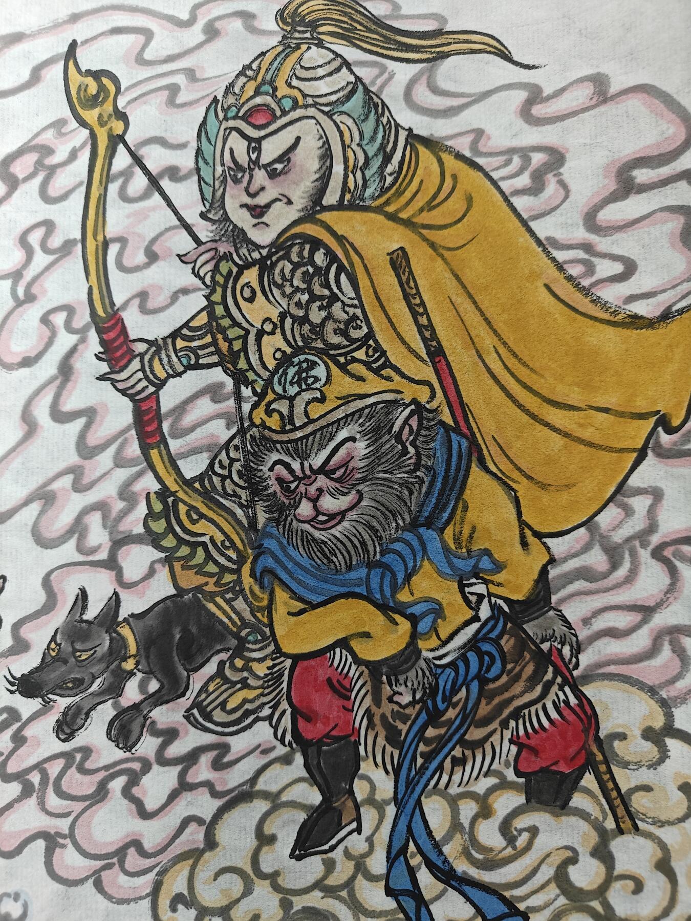 天玑星卡拍第140期《11.20周四截拍》持续收拍收评中 满赠卡需备注 【手绘画】大战九头虫 画家吕冬 A3尺寸左右