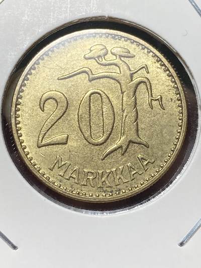 2025年第一百三十场(总第一百五十六场）外国好品纸夹散币场(免佣金) - 少见好品–芬兰🇫🇮1959年20马克(S标)