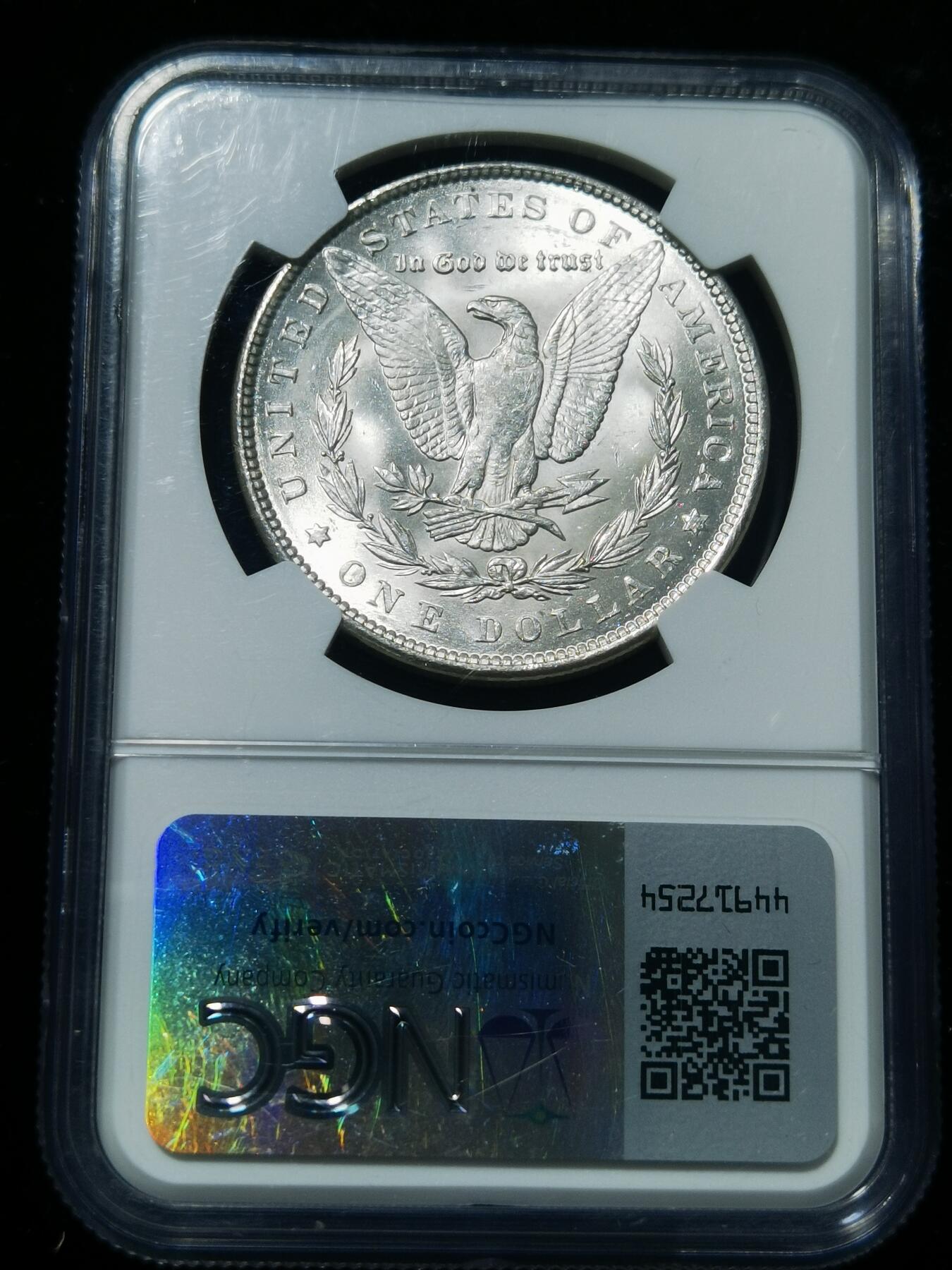 天下钱庄专场欢迎参拍 NGC MS62 1889美国摩根一美元银币