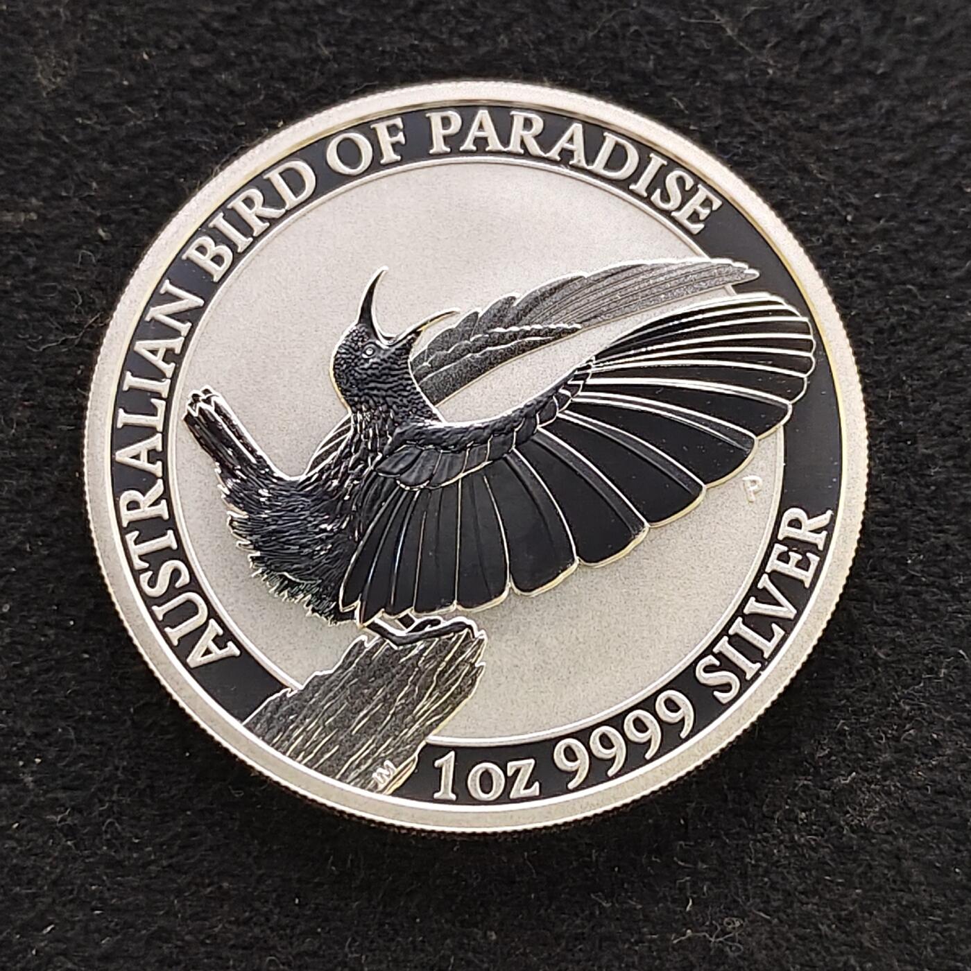 【全场包邮】纯粹捡漏拍479场（免费代拍第16场） 澳大利亚2018年1元天堂鸟1盎司（40毫米31.1克）9999纯银币