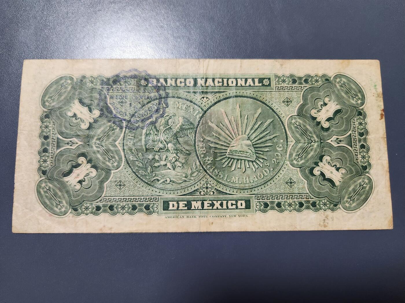 11月19号晚上8点 外国纸币自动截拍第61场 墨西哥1913年1 老古董