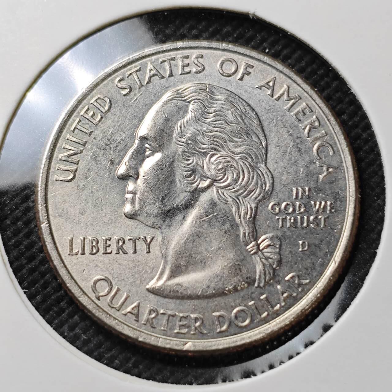 KK钱币收藏小铺  第373场  2月预留时间 周末发货  美国25分纪念币