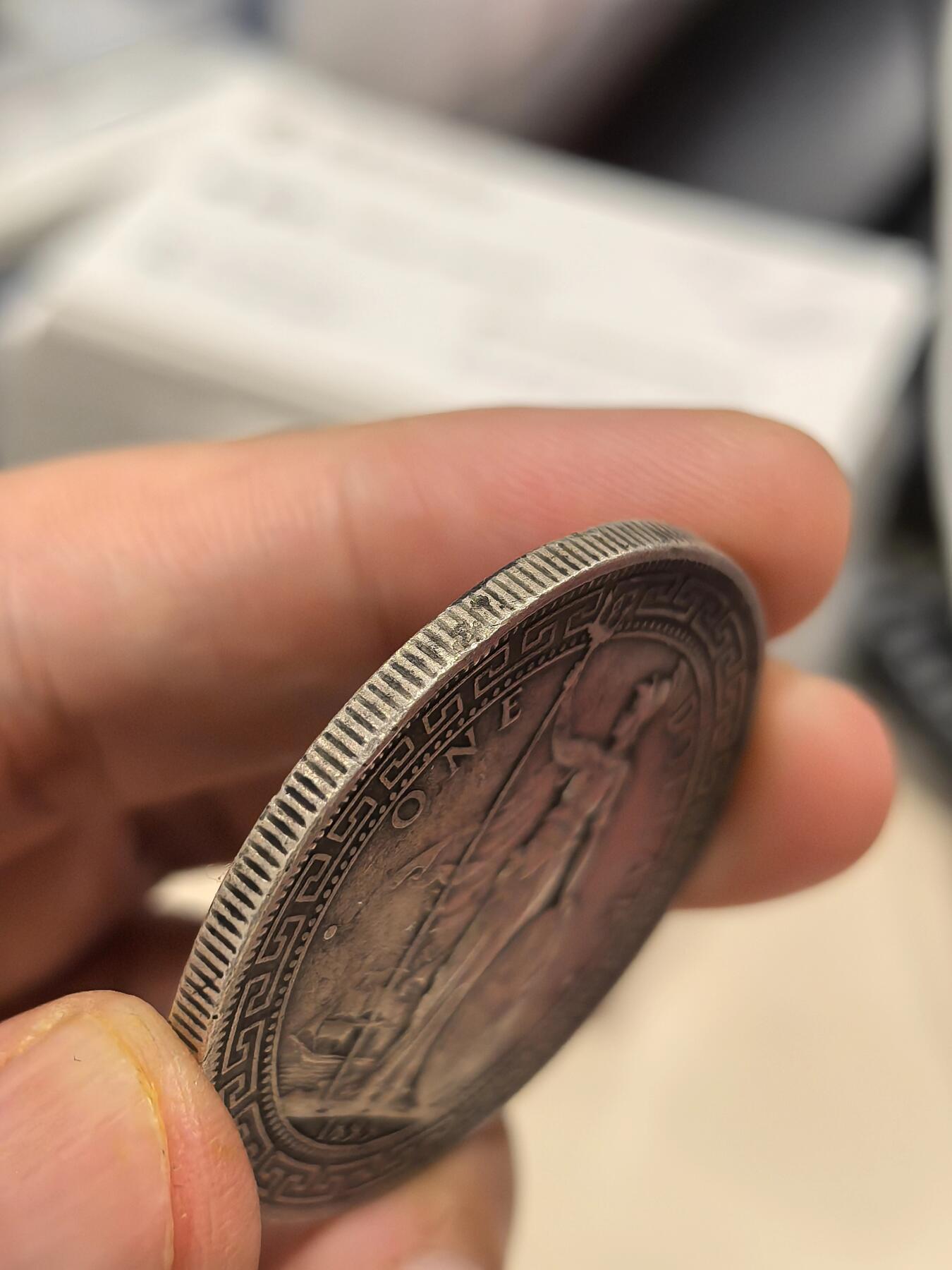 博洋堂世界钱币拍卖第147期（全场包邮） 站洋1899B一元 原味老包浆