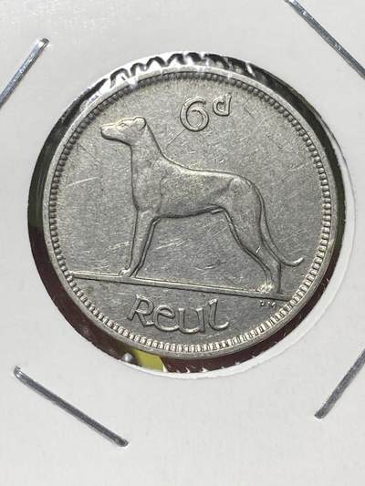 2025年第一百三十场(总第一百五十六场）外国好品纸夹散币场(免佣金) - 爱尔兰🇮🇪1928年6便士(自由邦时期，首发年)