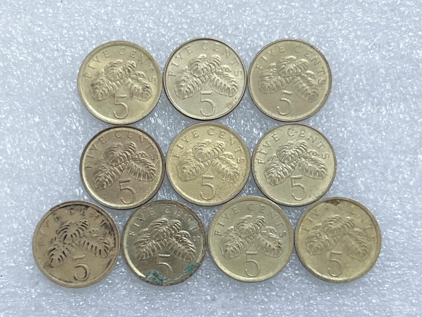 第一海外回流一元起拍收藏 散集专场  第269期 新加坡5分硬币 10枚