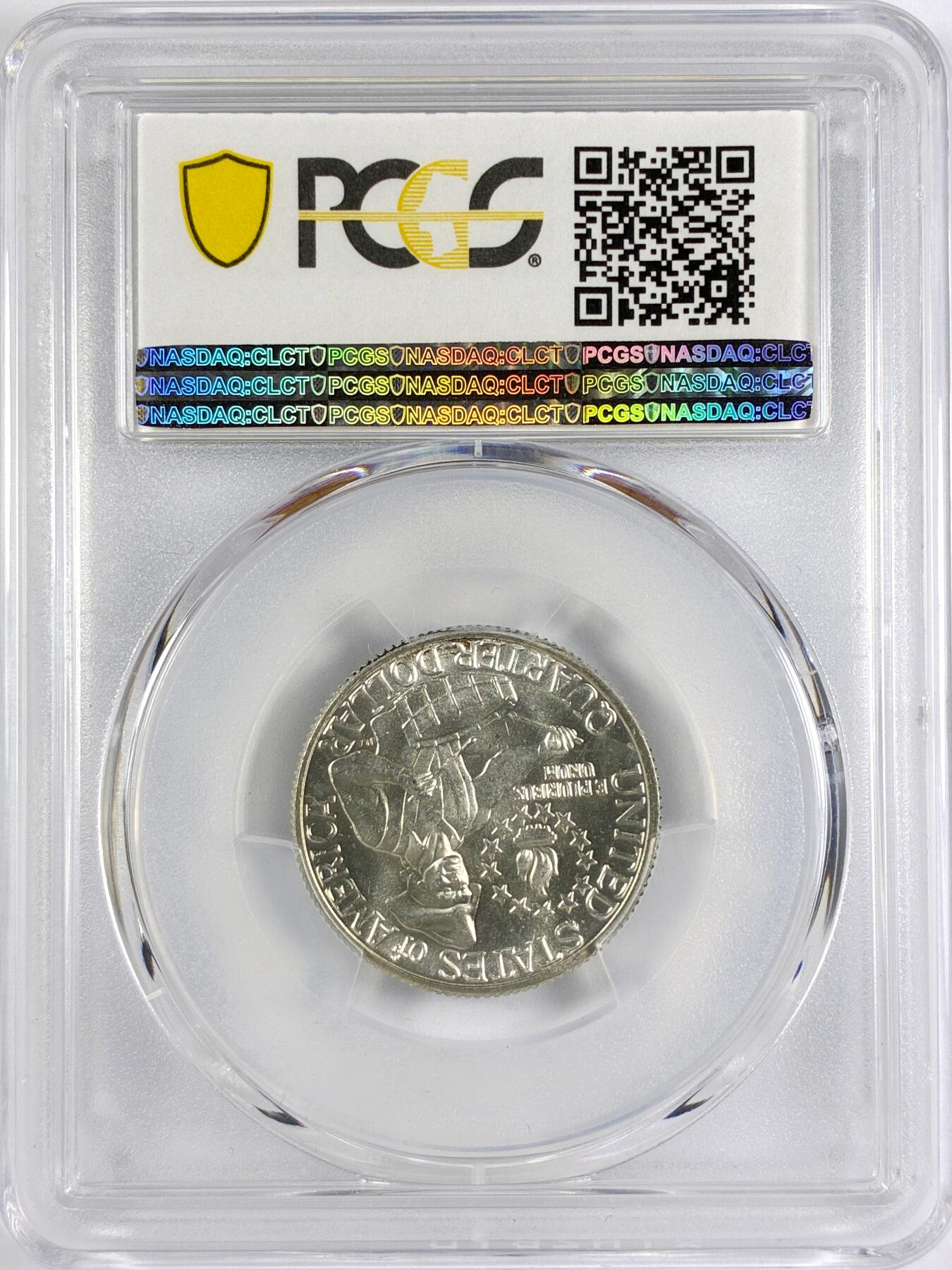 【雨安】【世界币章116期-评级币专场】2025-11-22 周六 19:30 保真【直播拍卖】 [评级美洲] USA 美国 25美分 KM#0164 (1932-1964) 华盛顿 1976年S  PCGS-MS67