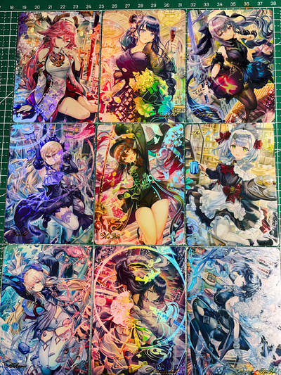 显眼宝36期 11月14日晚22:00截拍 佣金1起 可寄存～ - 燎原卡牌 焱卡文化  原神动漫卡牌 散配9张 浮雕彩闪工艺 超好看 63*88