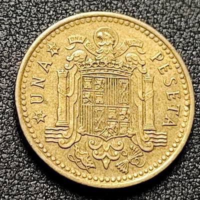 泉币菌-第132场-精品福利场 - 西班牙1比塞塔1966年 弗朗哥 直径21mm 