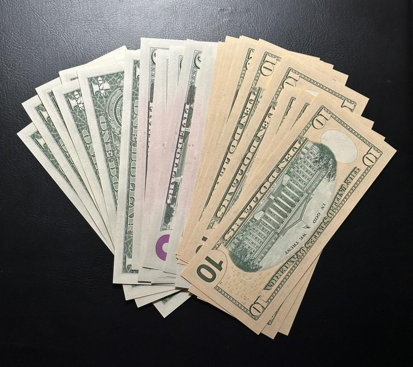 九十场（大更新） 1$，5$，10$，三个10连号，合计30张unc！