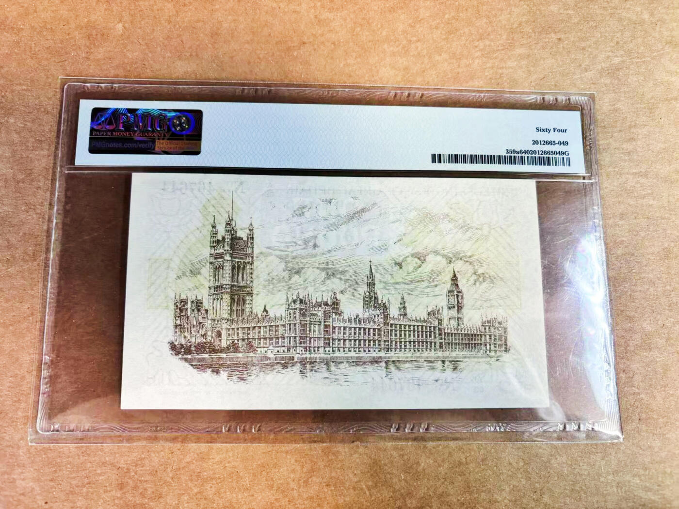 【Blue Auction】世界纸币精拍第752期——18级TOP拍卖/信誉/品质/专业/高效💫 英国 1922-23年1镑 乔治五世 PMG64