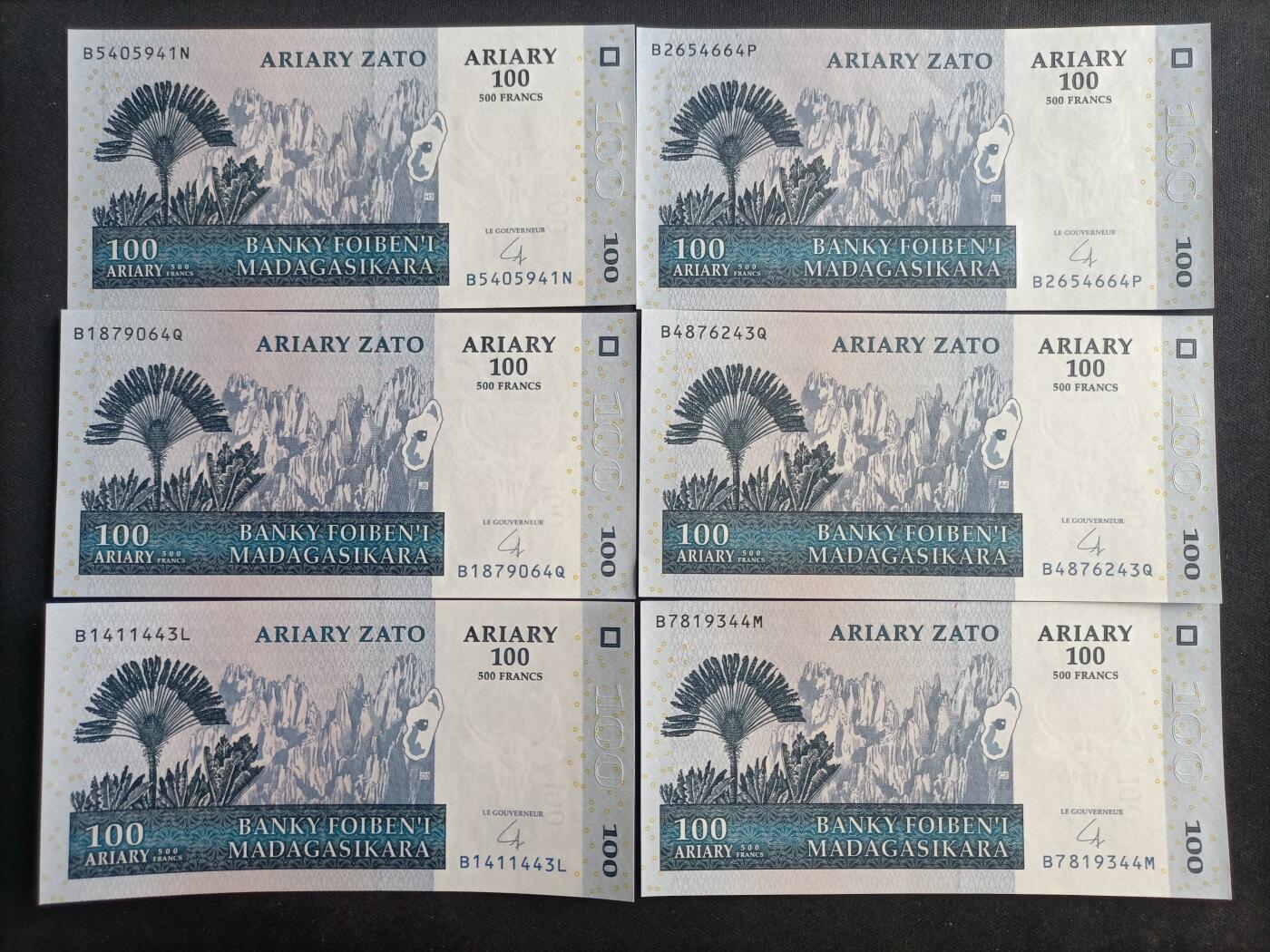 【游宝拍卖】乙巳蛇年89期 全场包邮 六六大顺特别场 马达加斯加🇲🇬 UNC/AU