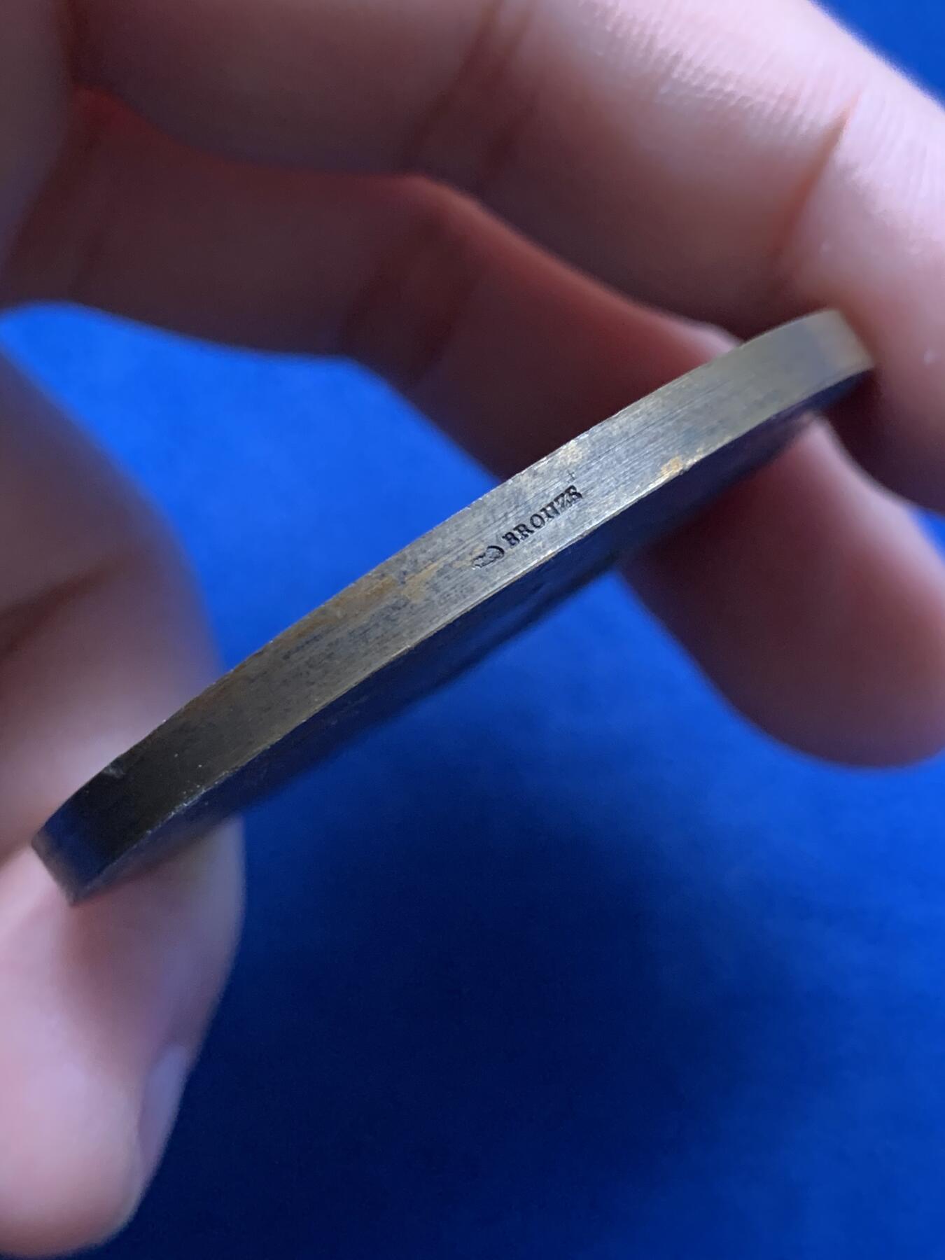 《竞宝斋》第440场 周日，周一，周二 3场连拍 （全场包邮） 法国战争准备铜章，66.5g，49.5mm，丰饶角边铭