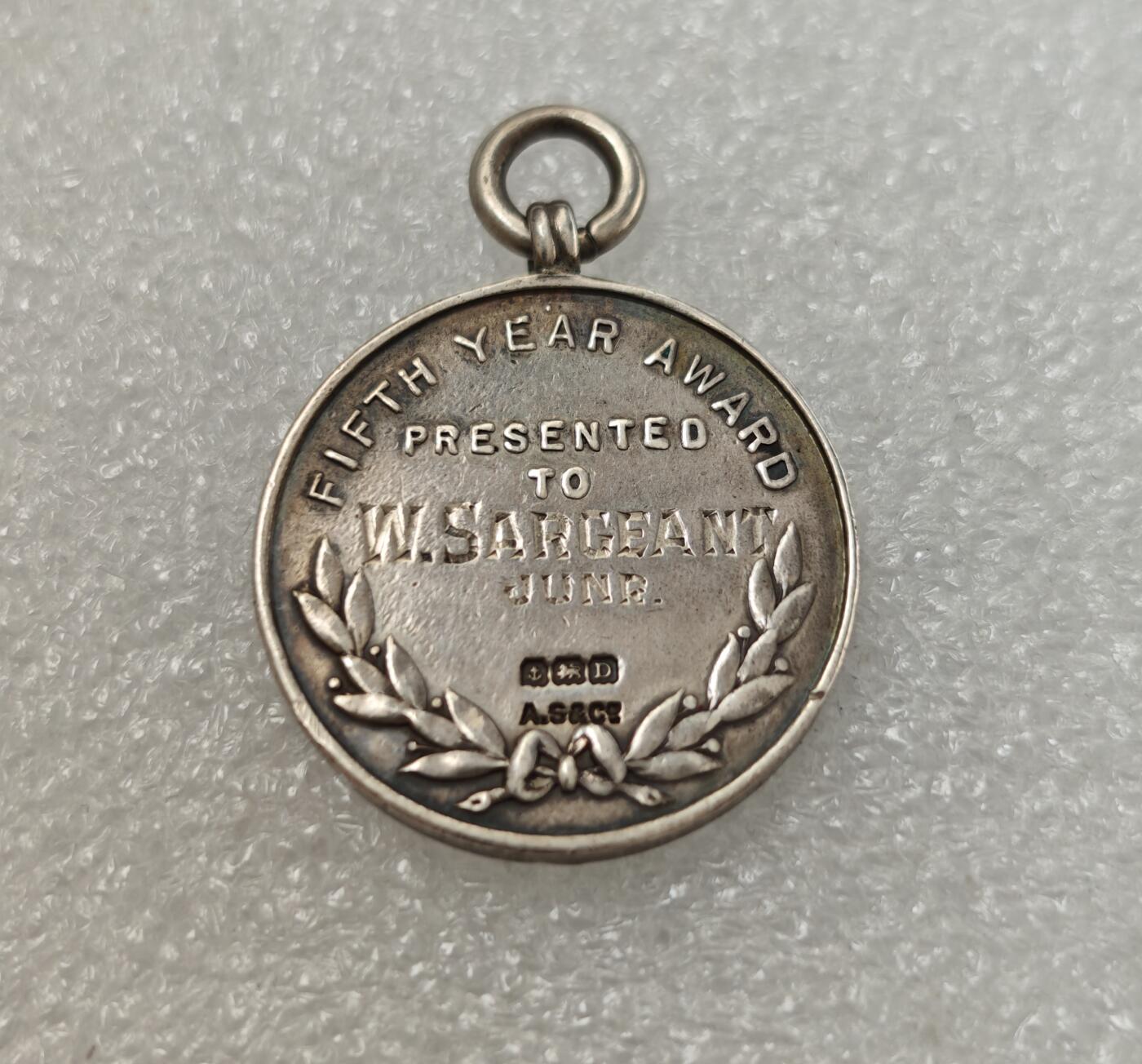 瓶子🏺第217期拍卖会  18-19世纪伯明翰安全生产50年纪念银章  可能是伯明翰造币厂  与伯明翰造币厂广告币同款图案