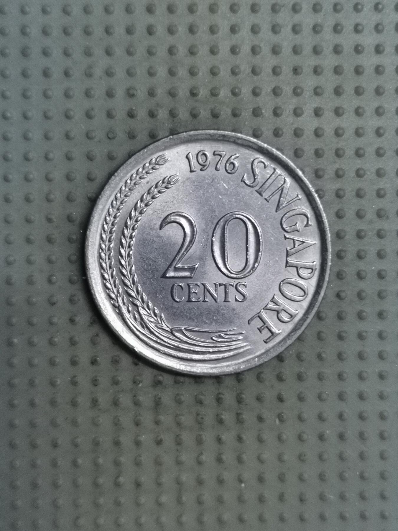 2025年第121场各国散币拍卖（总第121场） 新加坡1976年20分