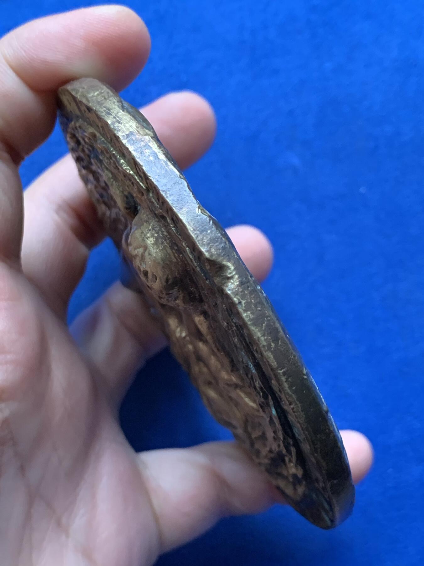 《竞宝斋》第440场 周日，周一，周二 3场连拍 （全场包邮） 天使大铜章 高浮雕 厚重压手 427克 94mm