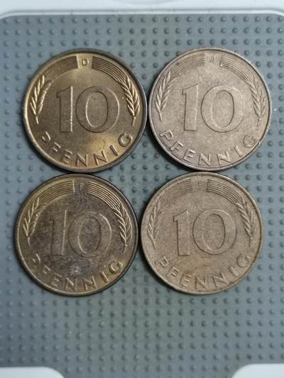 2025年第121场各国散币拍卖（总第121场） - 德国10芬尼4枚