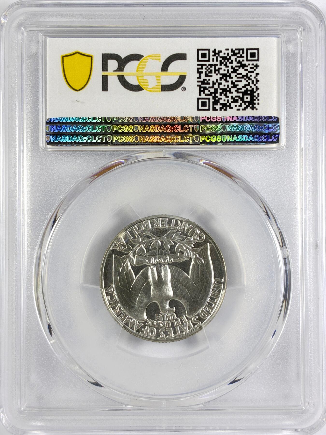 【雨安】【世界币章116期-评级币专场】2025-11-22 周六 19:30 保真【直播拍卖】 [评级美洲] USA 美国 25美分 KM#0164 (1932-1964) 华盛顿 1961年 PCGS-PR67