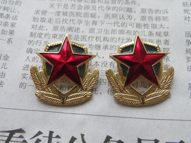 20--87武警文职肩徽一付