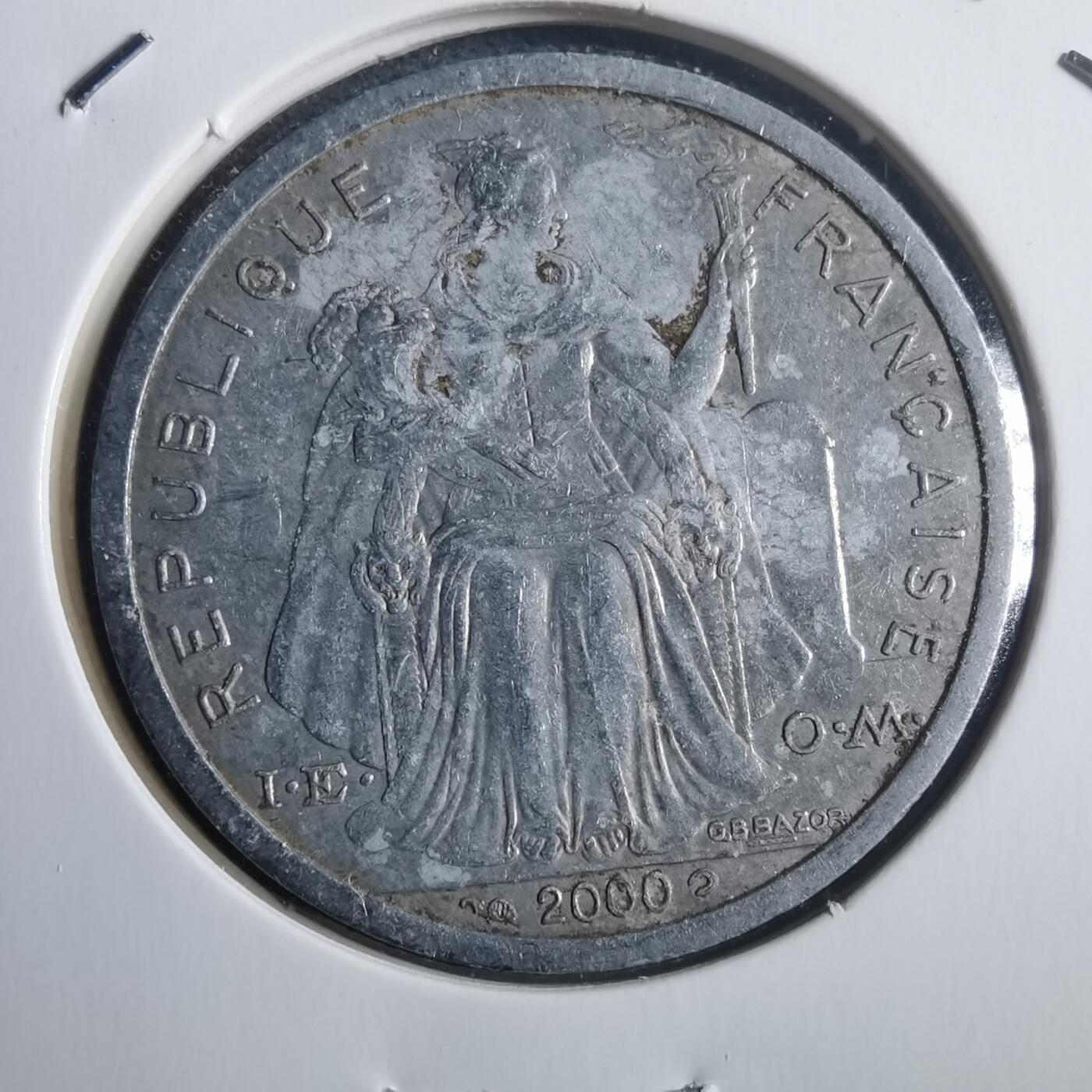 沼泽如烟--第907场 法属波利尼西亚2000年2法郎