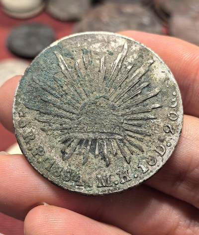 南宋泉阁俄币 外币 国币 专场第十九期 【送拍无额外佣金】 - 墨西哥 1884年 墨西哥鹰洋大银币 花边 老包浆通货好品 味道不错