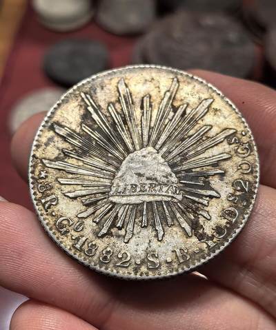 南宋泉阁俄币 外币 国币 专场第十九期 【送拍无额外佣金】 - 墨西哥 1882年 墨西哥鹰洋大银币 花边 老包浆通货好品 味道不错
