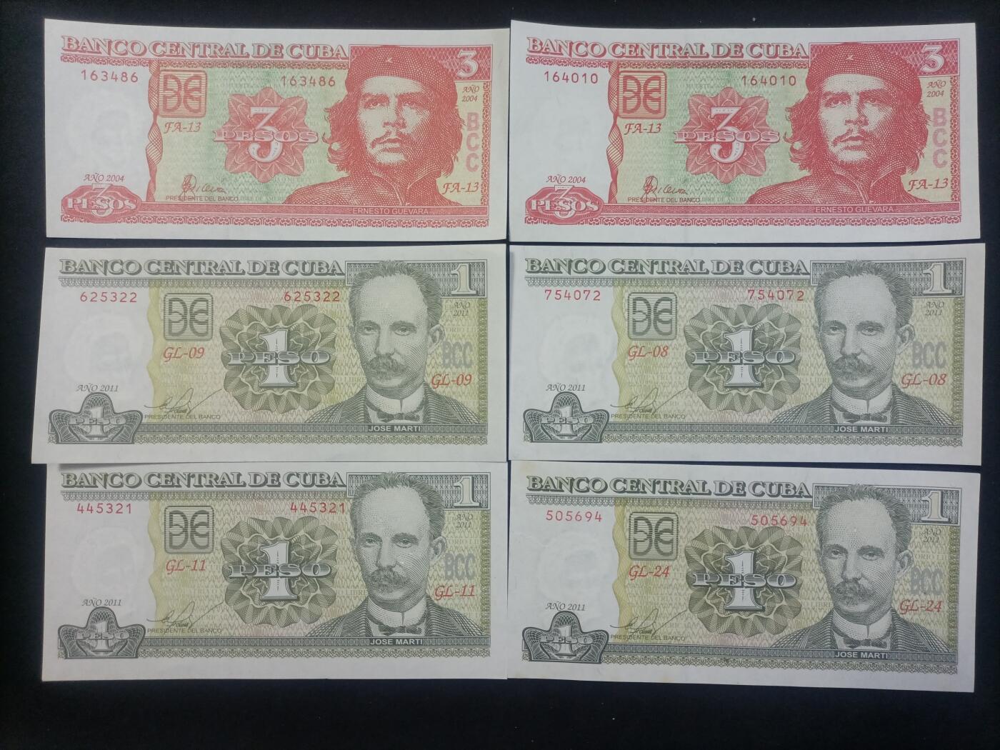 【游宝拍卖】乙巳蛇年89期 全场包邮 六六大顺特别场 古巴🇨🇺 UNC/AU