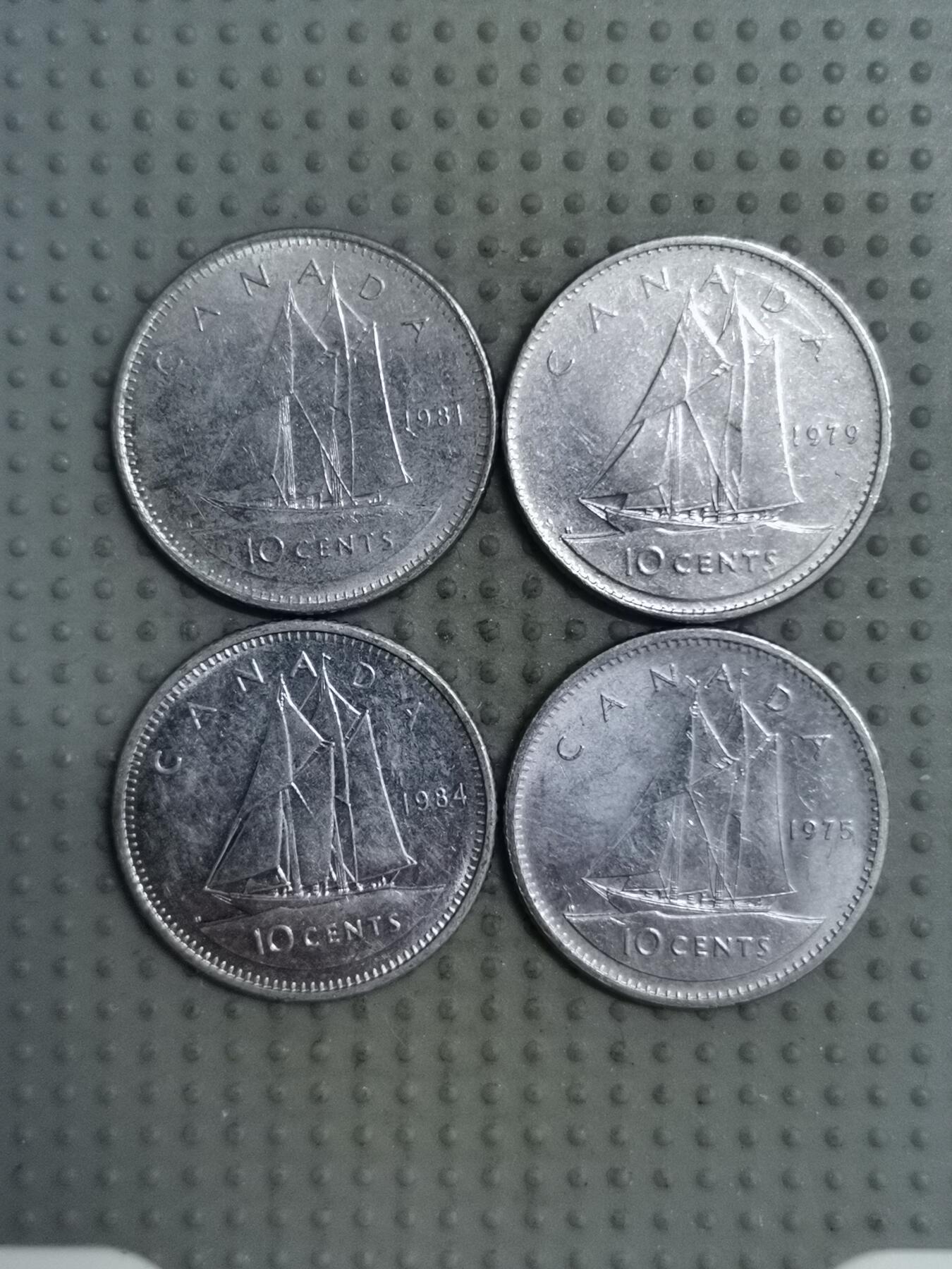 2025年第121场各国散币拍卖（总第121场） 加拿大10分4枚