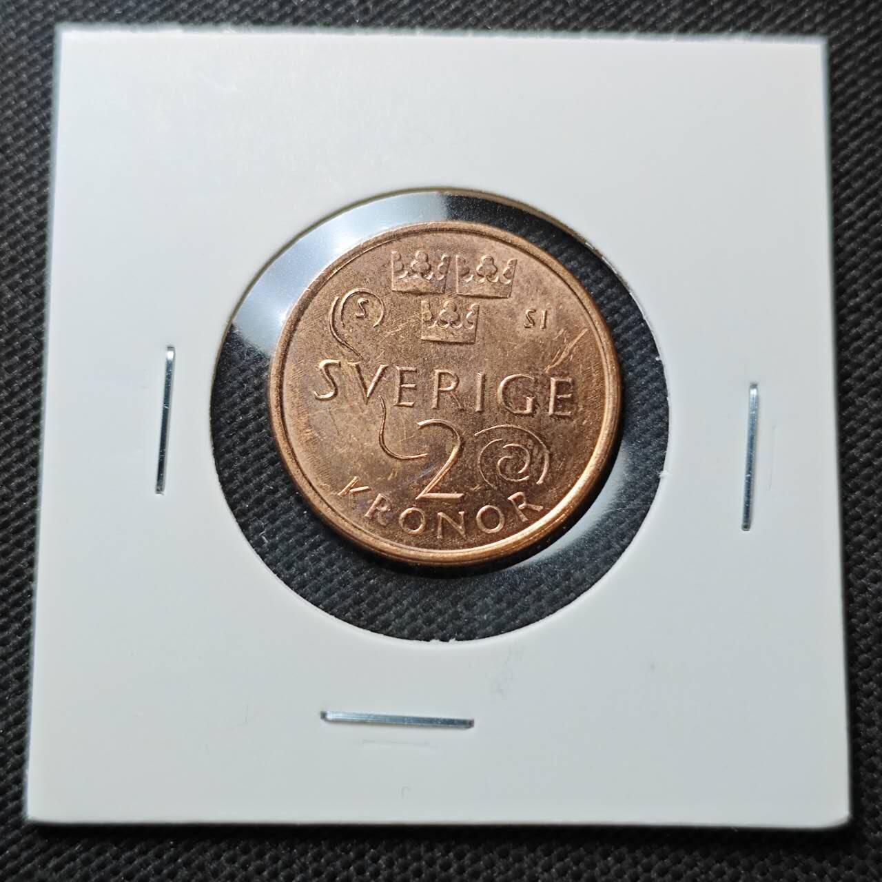 KK钱币收藏小铺  第373场  2月预留时间 周末发货  瑞典2克朗