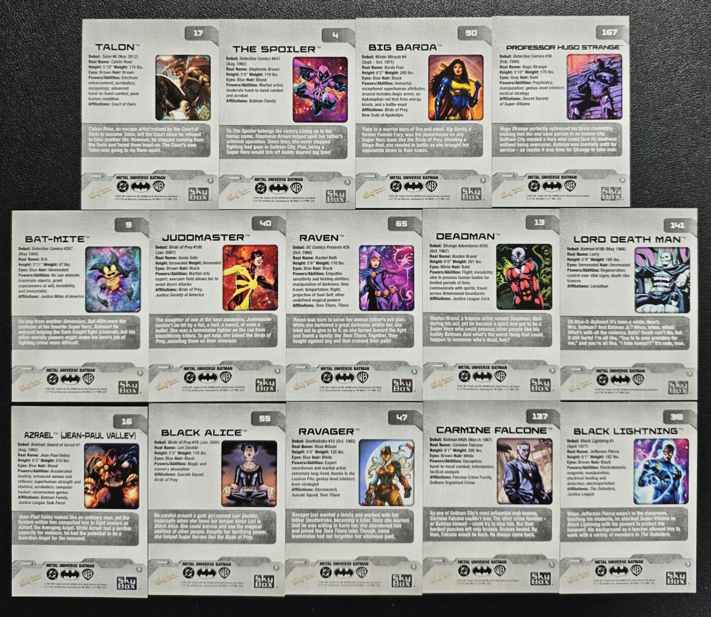 天玑星卡拍第140期《11.20周四截拍》持续收拍收评中 满赠卡需备注 漫威 十四张