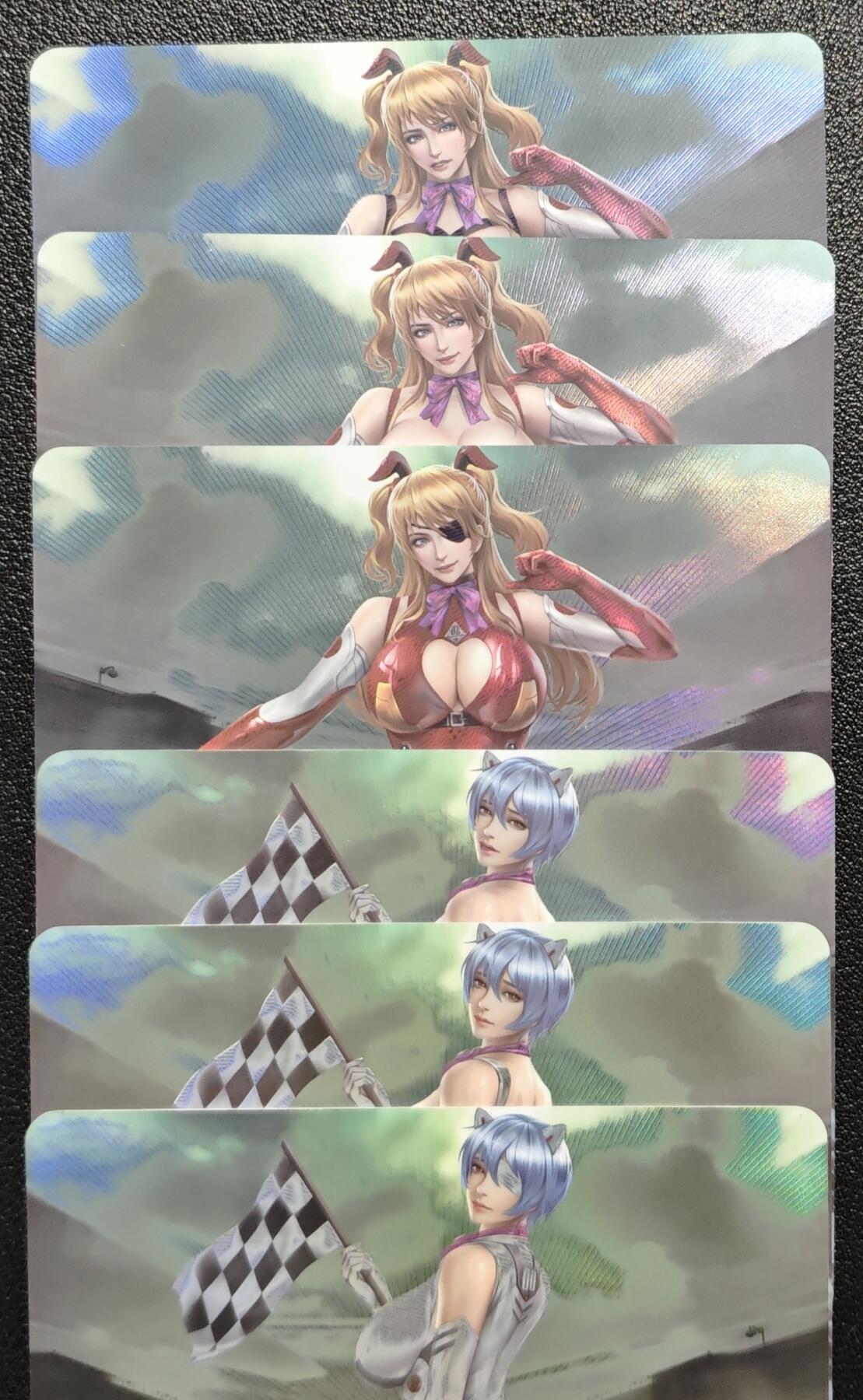 天玑星卡拍第139期《11.18周二截拍艳绝天下》持续收拍收评中 满赠卡需备注 新世纪福音战士 明日香 绫波丽 三渐变 六张 艺术气息浓厚