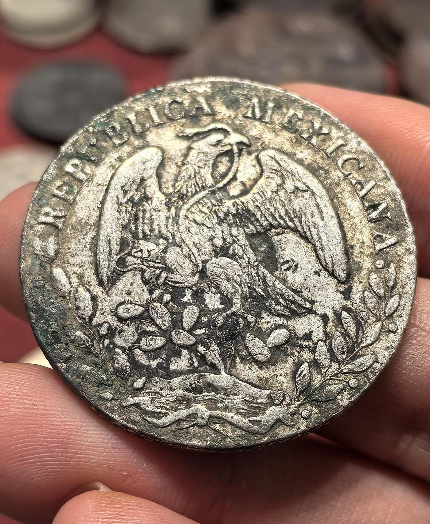 南宋泉阁俄币 外币 国币 专场第十九期 【送拍无额外佣金】 墨西哥 1884年 墨西哥鹰洋大银币 花边 老包浆通货好品 味道不错