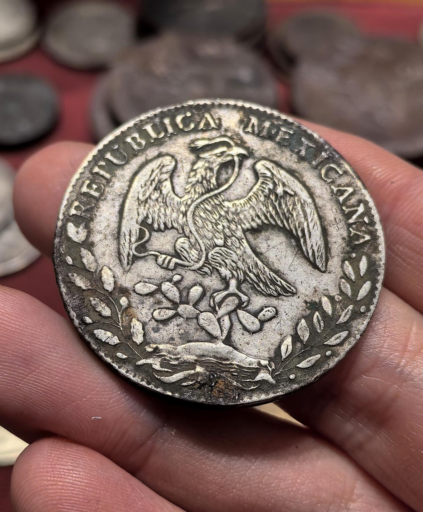 南宋泉阁俄币 外币 国币 专场第十九期 【送拍无额外佣金】 墨西哥 1880年 墨西哥鹰洋大银币 花边 老包浆通货好品 味道不错