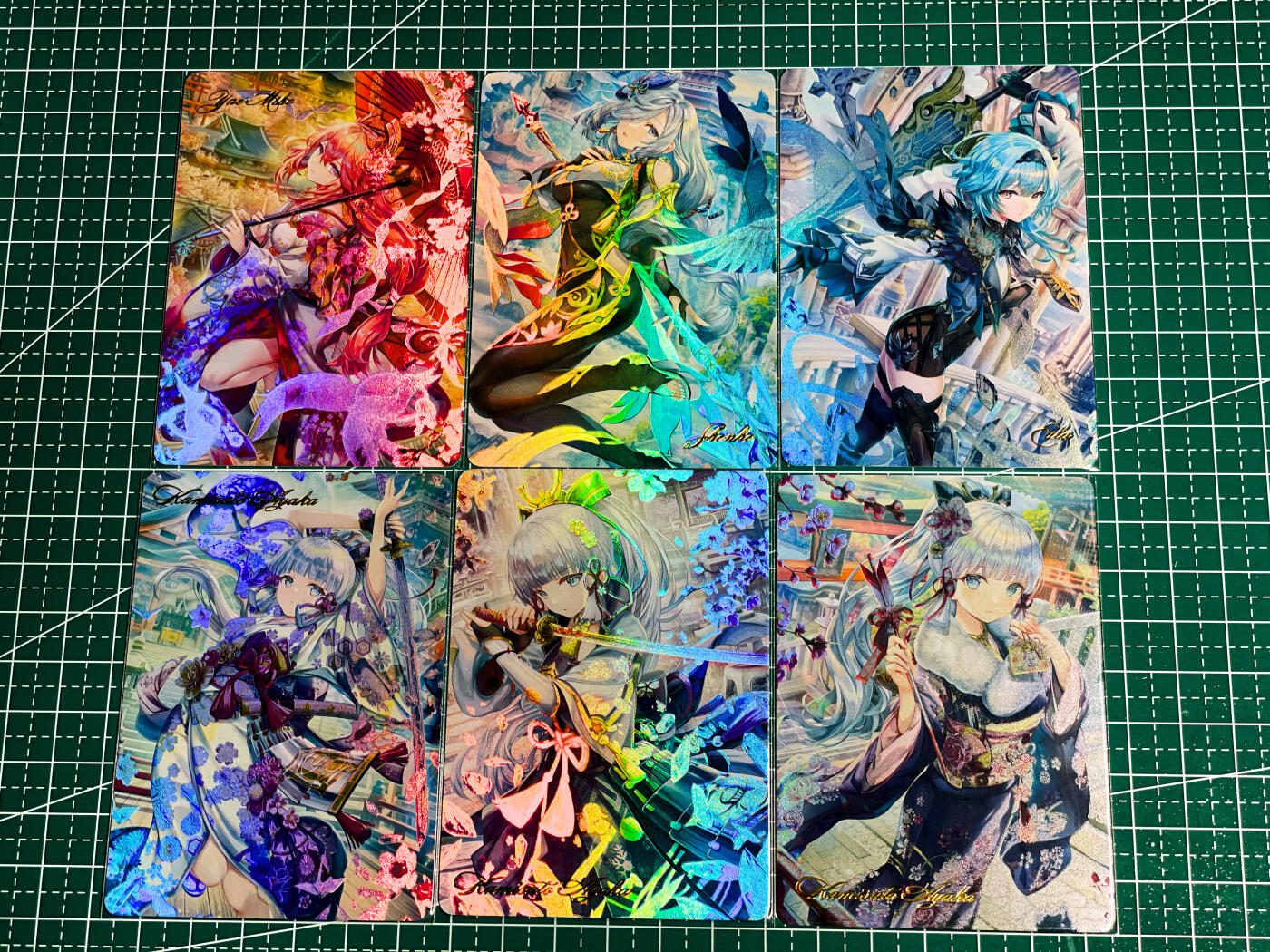 显眼宝36期 11月14日晚22:00截拍 佣金1起 可寄存～ 燎原卡牌 焱卡文化  原神动漫卡牌 散配6张 浮雕彩闪工艺 超好看 63*88