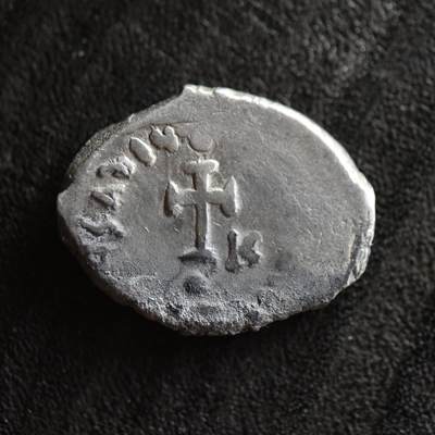 【良泉】第41期【自动场】11月27日晚19.30点开拍！86组，西方古代钱币专场 - 公元615-638年【拜占庭帝国】希拉克略与其长子君士坦丁三世银币，6.91克，君士坦丁堡造币厂打制