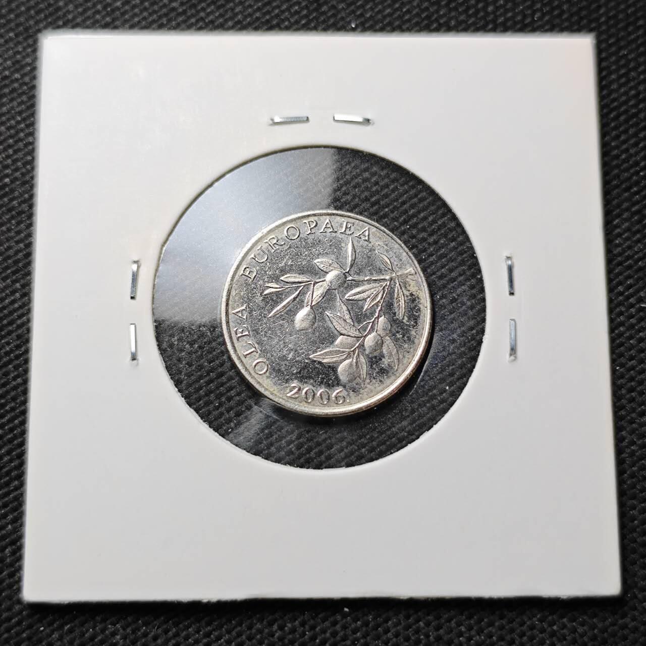 KK钱币收藏小铺  第373场  2月预留时间 周末发货  2006克罗地亚20分 偶年份少见