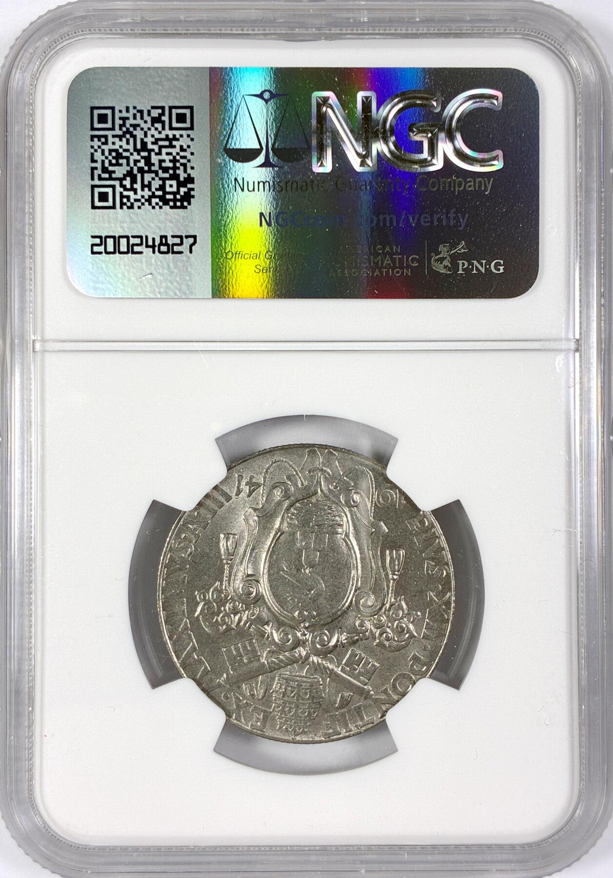 【雨安】【世界币章116期-评级币专场】2025-11-22 周六 19:30 保真【直播拍卖】 [评级欧洲] Vatican 梵蒂冈 2里拉 1941年  NGC-MS65