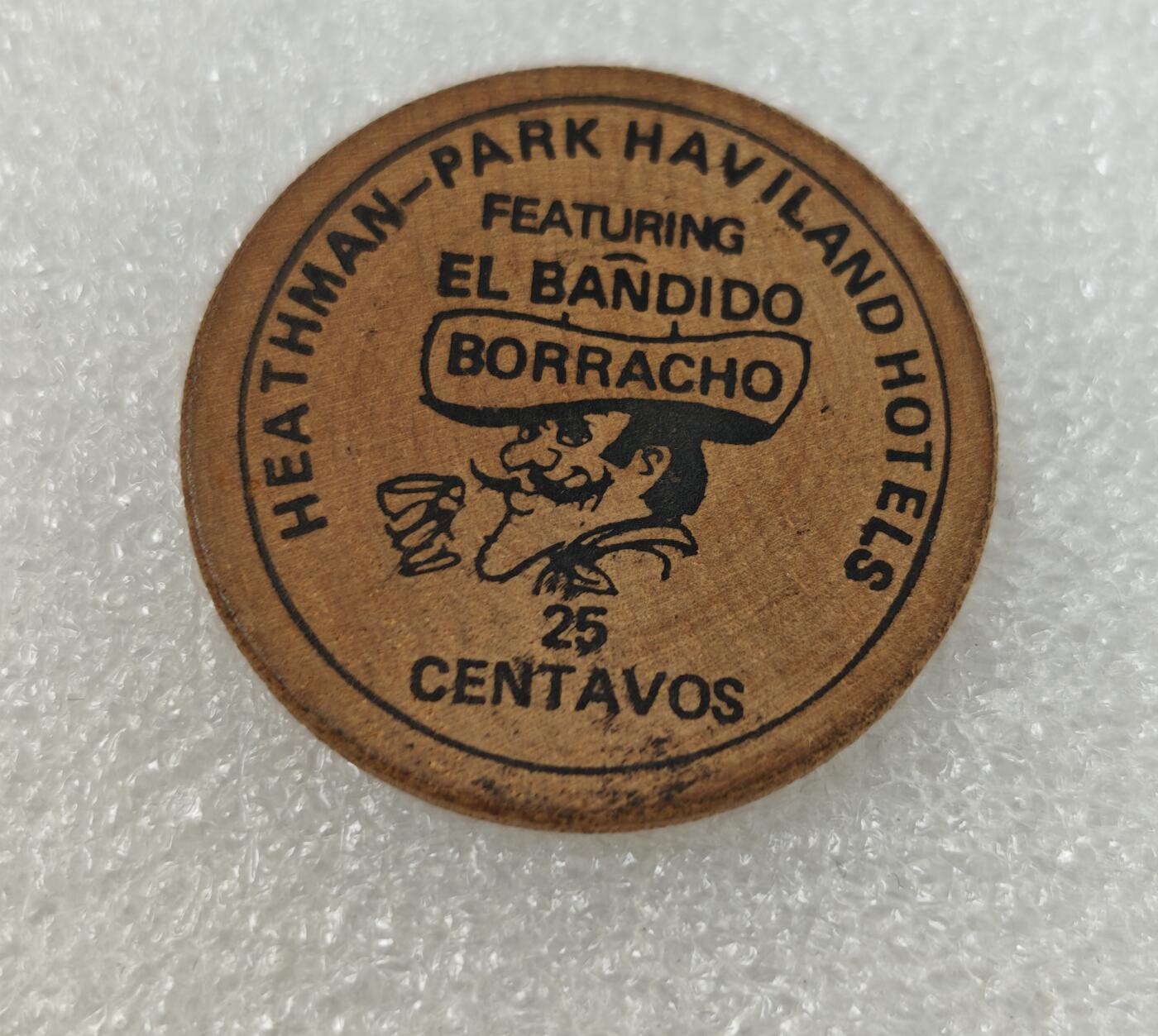 瓶子🏺第217期拍卖会  60-70年代美国25美分木质代币