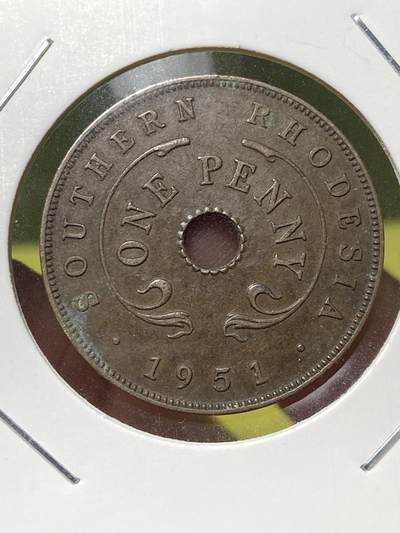 2025年第一百三十场(总第一百五十六场）外国好品纸夹散币场(免佣金) - 英属南罗得西亚1951年1便士(乔治六世第三版)