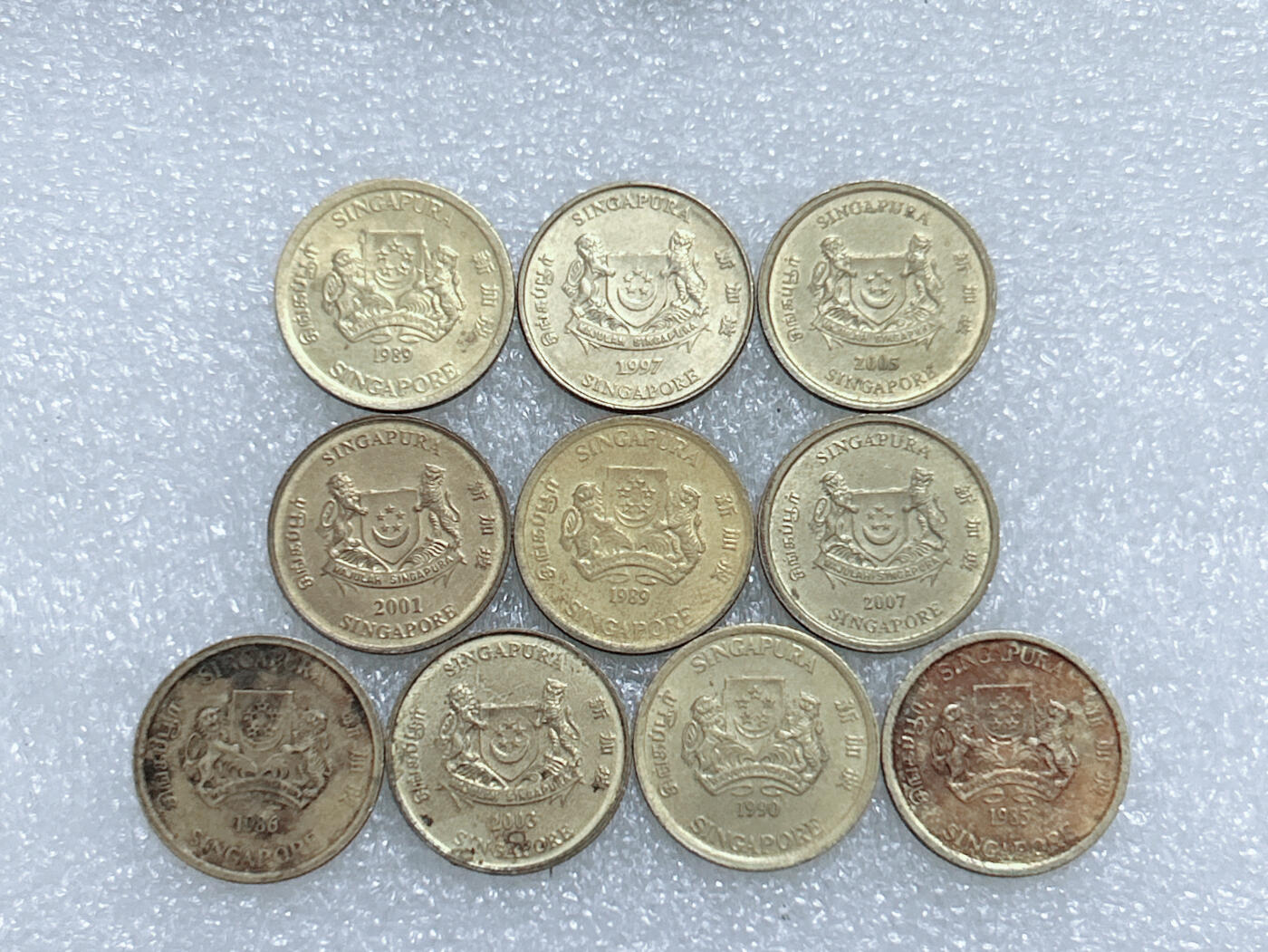 第一海外回流一元起拍收藏 散集专场  第269期 新加坡5分硬币 10枚