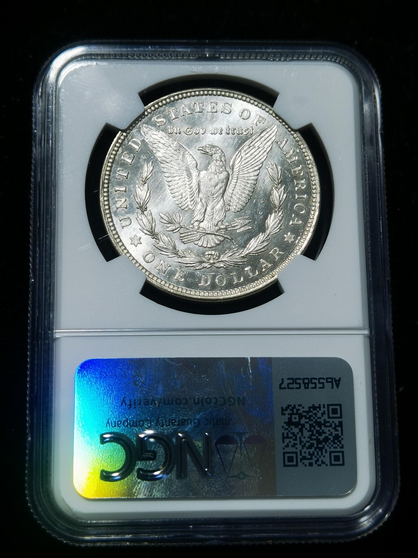 天下钱庄专场欢迎参拍 NGC MS62 1921美国摩根一美元银币