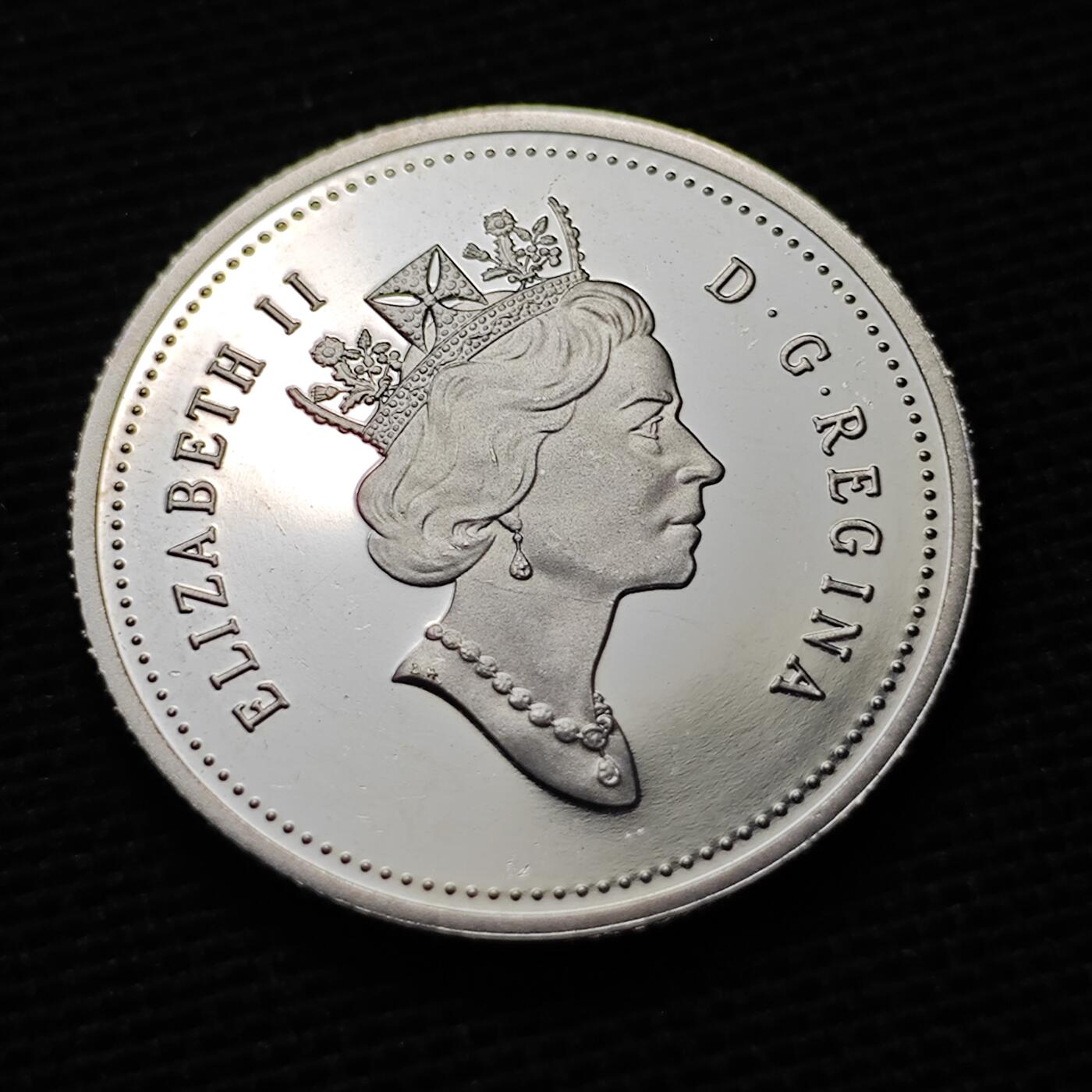 KK钱币收藏小铺  第361场  2月预留时间 周末发货  1995加拿大25分精制币